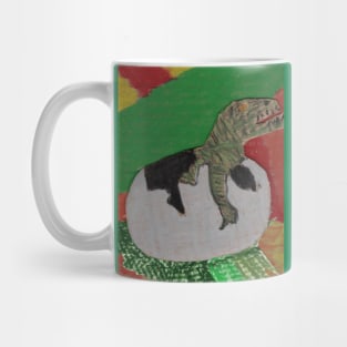 DINOSAUR EGG - Oil Pastel Art Mug